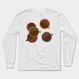 Colorful coffee mugs Long Sleeve T-Shirt